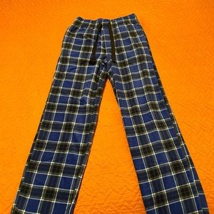 Croft & Barrow Blue Fleece Pants Size Small